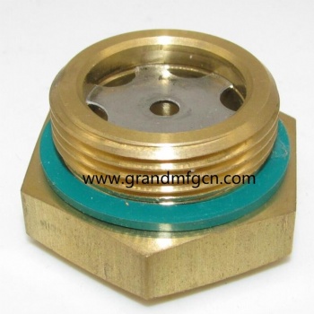 Air compressor M27X1.5 brass oil level sight glass