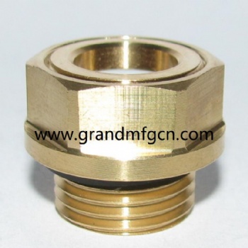M12X1.5 Metric thread Compressor brass oil sight glass