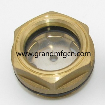 M27X1.5 Metric thread Compressor brass oil sight glass