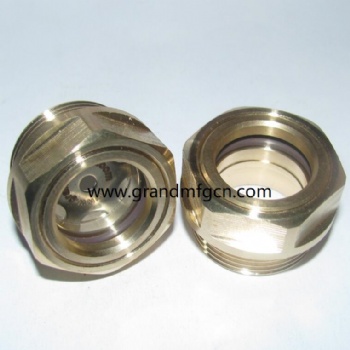 M30X1.5 power reducers brass oil level sight glass