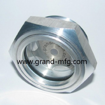 Condenser sight glass Liquid Receiver aluminum sight plug