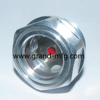 Air compressor BSP thread aluminum oil sight glass indicator G1/2 G3/4 G1