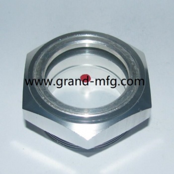Air compressor BSP thread aluminum oil sight glass indicator G1/2 G3/4 G1