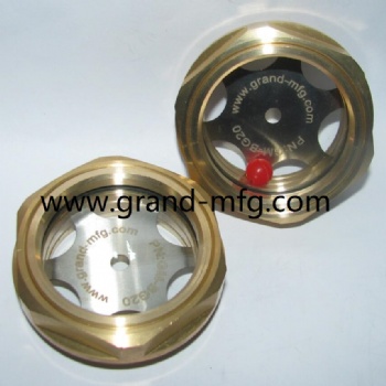 Air compressor milled hex brass oil sight glass plug M27X1.5