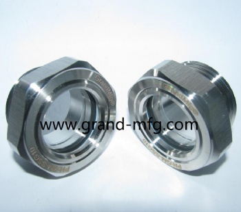 stainless steel ss304 water flow sight glass indicator