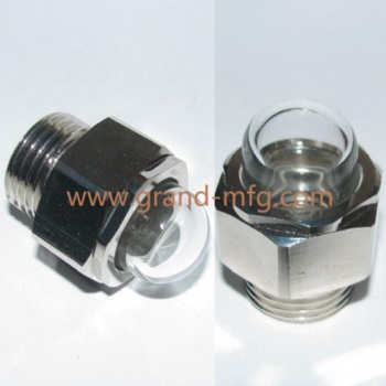 Air compressor domed shaped brass oil sight glass 3/4 inch