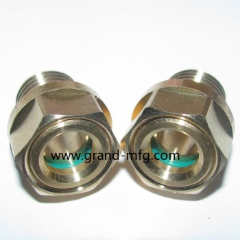 G1/4 inch BSP brass sight plug with visual level indicator