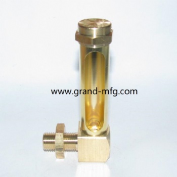 BSP Thread brass oil level gauge tubular oil indicator G3/8