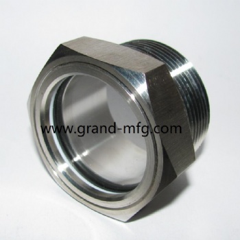 BSP Stainless steel welded heat exchanger sight glass liquid level