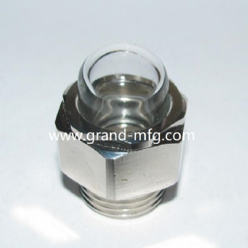 Speed reducer 3D brass oil level sight glass plug