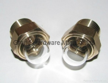 Mechanical Vacuum Boosters heavy duty roots blowers GrandMfg® Brass level 3-D BullsEye Sight Glass