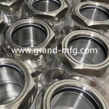 High Quality Pipe Fittings Stainless Steel Oil Standard Male Thread Fuel Tank Liquid Observation Stainless Steel Oil Sight Glass