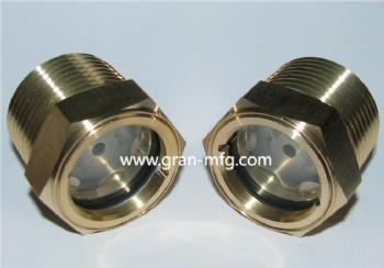 General Purpose Chemical ANSI Pump Brass liquid level guage NPT1-11.5 Pith sight glass window viewports plugs