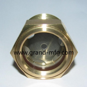 Recessed Impeller Pump NPT 1/2 3/4 1 inch Brass oil level sigth glass  bulleye sight window plugs