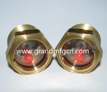 Recessed Impeller Pump NPT 1/2 3/4 1 inch Brass oil level sigth glass  bulleye sight window plugs