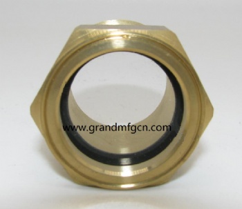 Recessed Impeller Pump NPT 1/2 3/4 1 inch Brass oil level sigth glass  bulleye sight window plugs