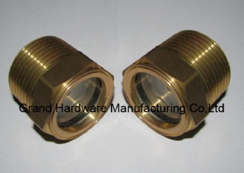 Motor Home Surge Tank 1/2 inch NPT Brass sight glass bulleye viewports plugs