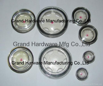 Metric thread Circular Plastic oil level sight glass window plugs