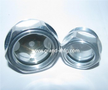 mechanical diaphragm metering pump aluminum oil level sight glass plugs G1/4 inch