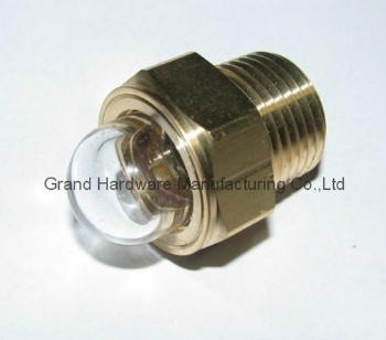 Sterling Ford Coolant Surge Tank 1/2 inch NPT Brass sight glass bulleye viewports plugs