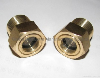 Motor Home Surge Tank 1/2 inch NPT Brass sight glass bulleye viewports plugs