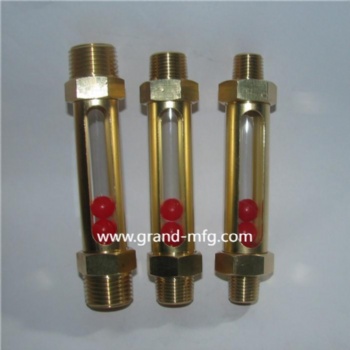 Femal thread G1/4 inch Brass tubular oil level gauge indicator