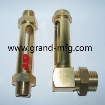 1/4 3/8 1/2 BSP M10 M12 M14 M16 Glass Length 80 100 125 150 200mm Brass Oil Liquid Level Indicator Sight Glass Gauge Lathes