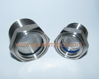 SAE Threaded 1.1/16-12UN GrandMfg® Stainless steel 304 oil level sight glass bulleye plug for CAT construction vehicles