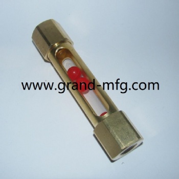 Straight Male threaed brass tubular Vented Oil level Gage indicator gauge