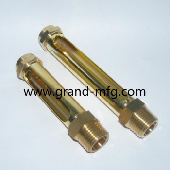 NPT Male Elbow Brass tubular Vented Oil level Gage indicator gauge