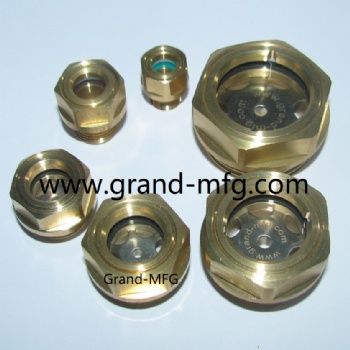 M10X1 Metric thread Compressor brass oil sight glass