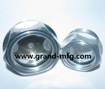 Threaded Heat Exchangers Bulls Eye Aluminum sight glass