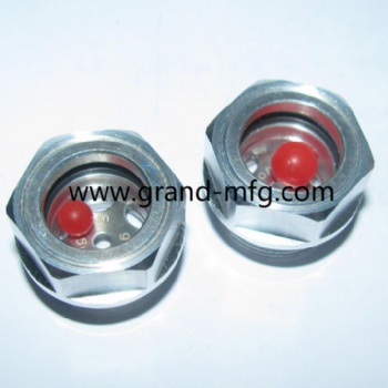 Threaded Heat Exchangers Bulls Eye Aluminum sight glass