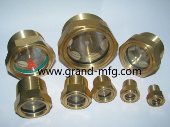 G2 BSP2 Inch Brass oil level sight glass windows plugs for blower screw compressor gear unit and pumps