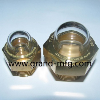 G2 BSP2 Inch Brass oil level sight glass windows plugs for blower screw compressor gear unit and pumps