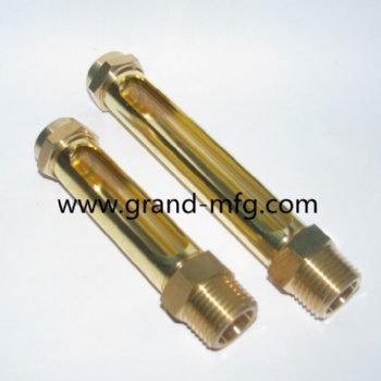 BSP1/4 inch or G1/4 inch Brass tubular Sight Glass Coupling