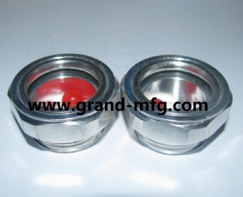 BSP 1 inch G 1 inch Hexagon Aluminum oil sight glass windows plugs for maintain Busch vacuum pump