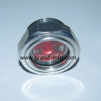 BSP 1 inch G 1 inch Hexagon Aluminum oil sight glass windows plugs for maintain Busch vacuum pump