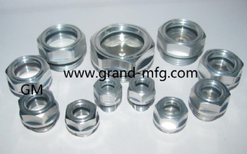 M42X1.5 and M42x2 Sodium Hypochlorite Industrial Pump aluminum oil sight glass windows plugs