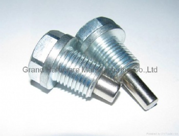 Machinery and auto Hexagon Mangnetic Steel oil drain plugs Zinc plated M16x1.5 G3/8