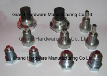 Machinery and auto Hexagon Mangnetic Steel oil drain plugs Zinc plated M16x1.5 G3/8
